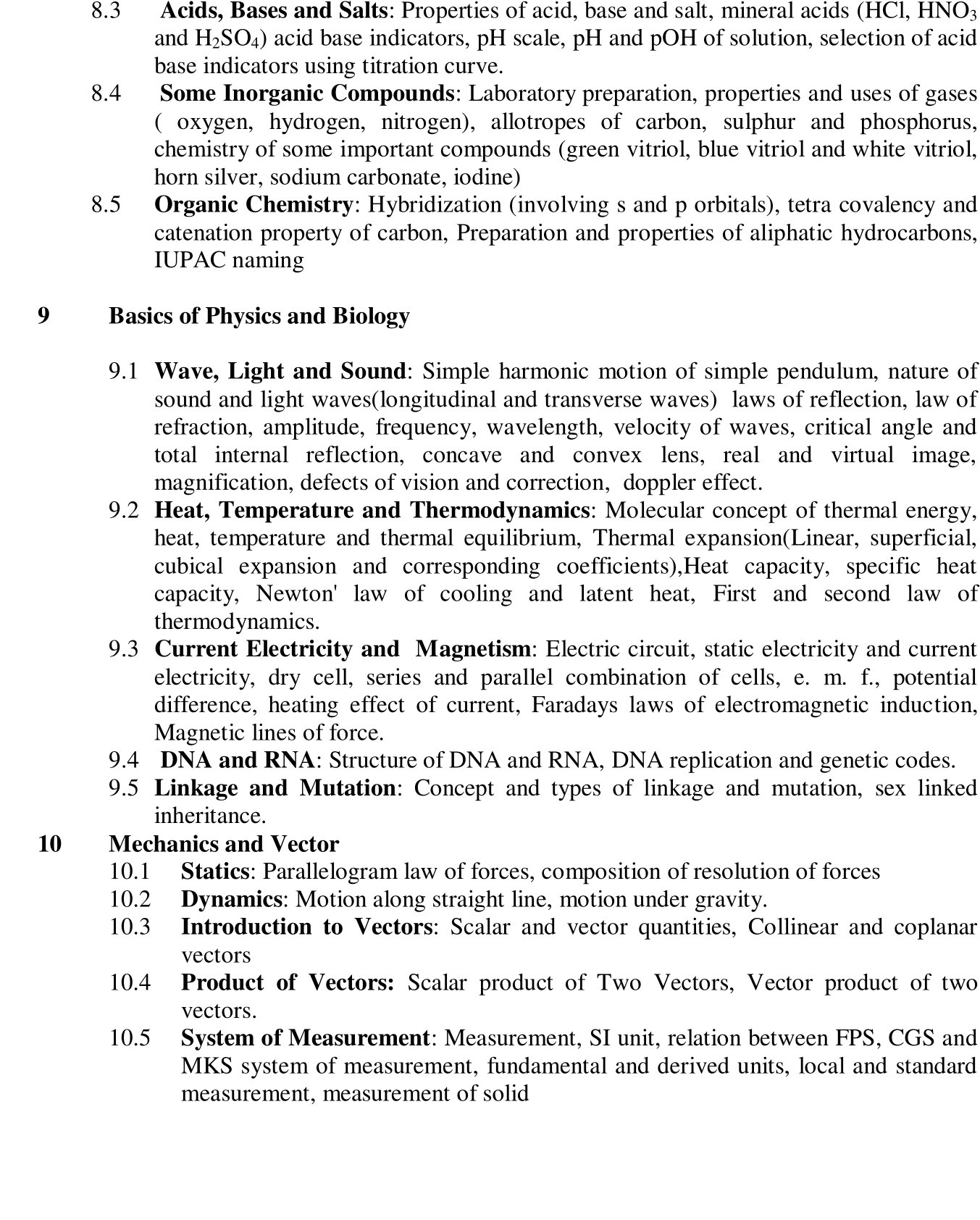 Shikshak Sewa Aayog Curriculum of Lower Secondary Level Mathemetic and Science Subject:- We will put the Shikshak Sewa Aayog lower secondary level Mathemetic and Science Subject Exam syllabus in this post.