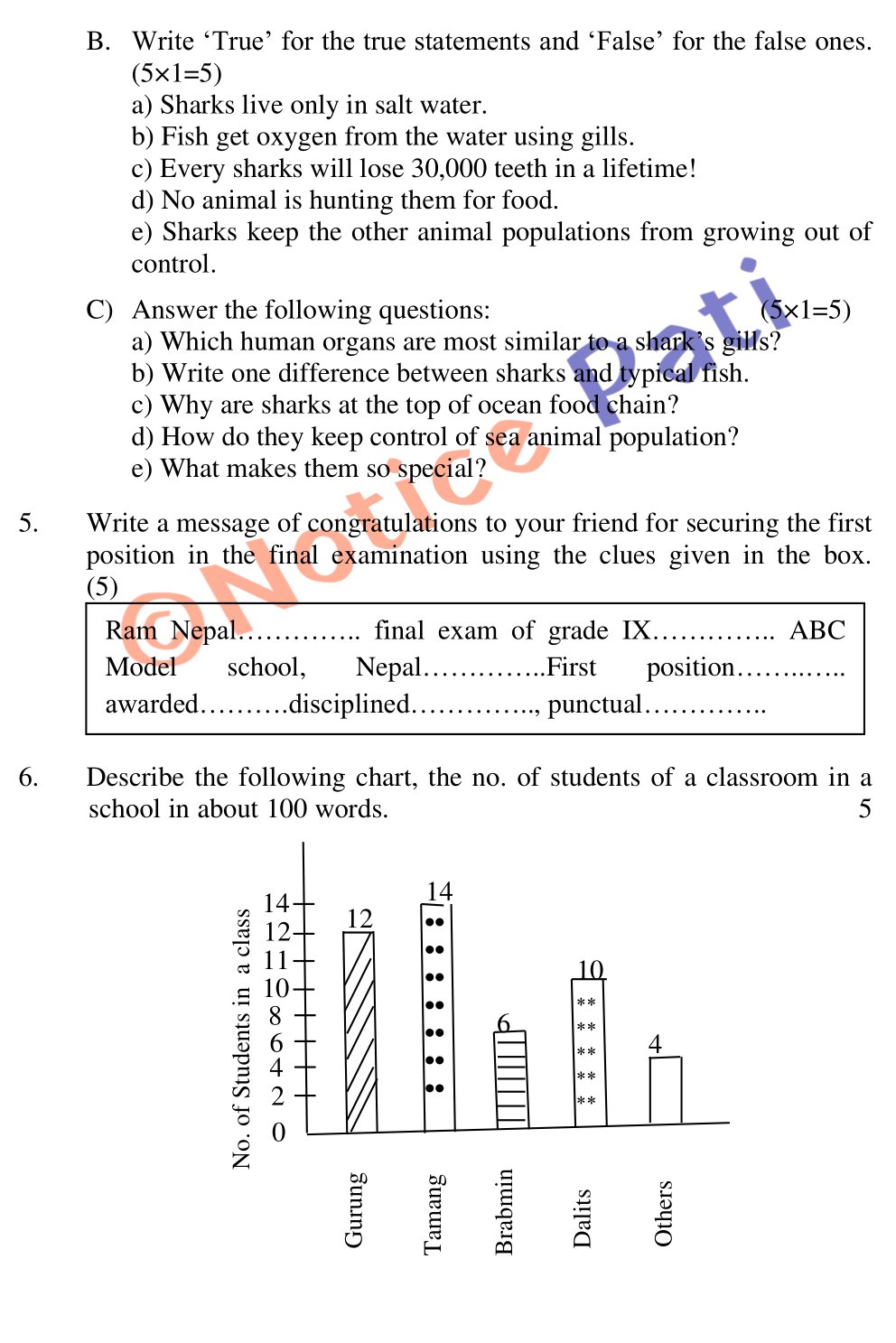 You can see and download the SEE Compulsory English 2078 Question. Download the Pdf file of SEE Compulsory English Question.