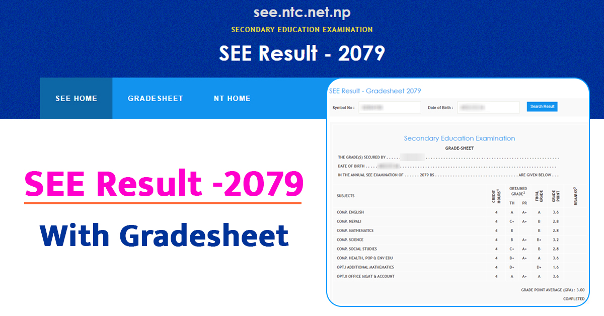 see result -2079 with gradesheet